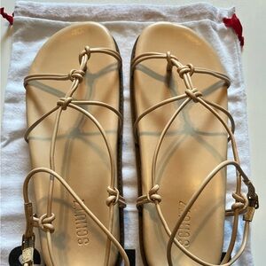 SCHUTZ Tan Strappy Sandals